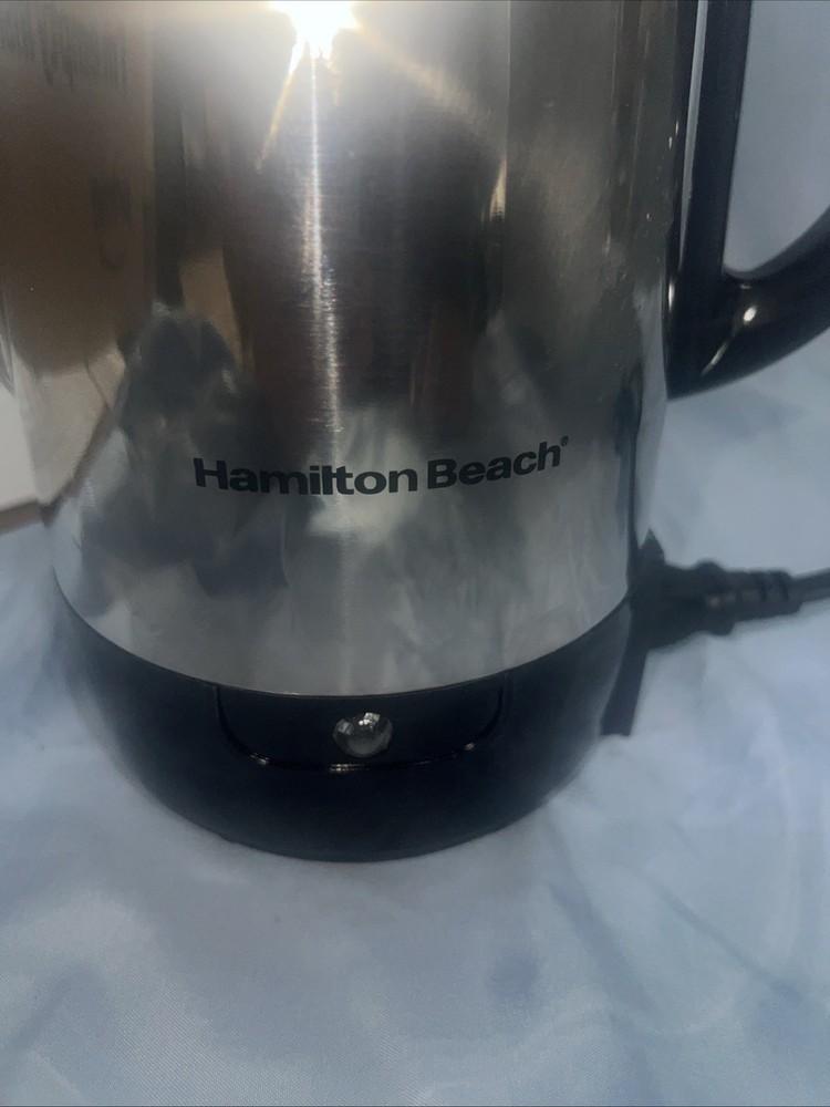 Hamilton Beach Stainless Coffee Pot Percolator WORKING 12 Cup Model
