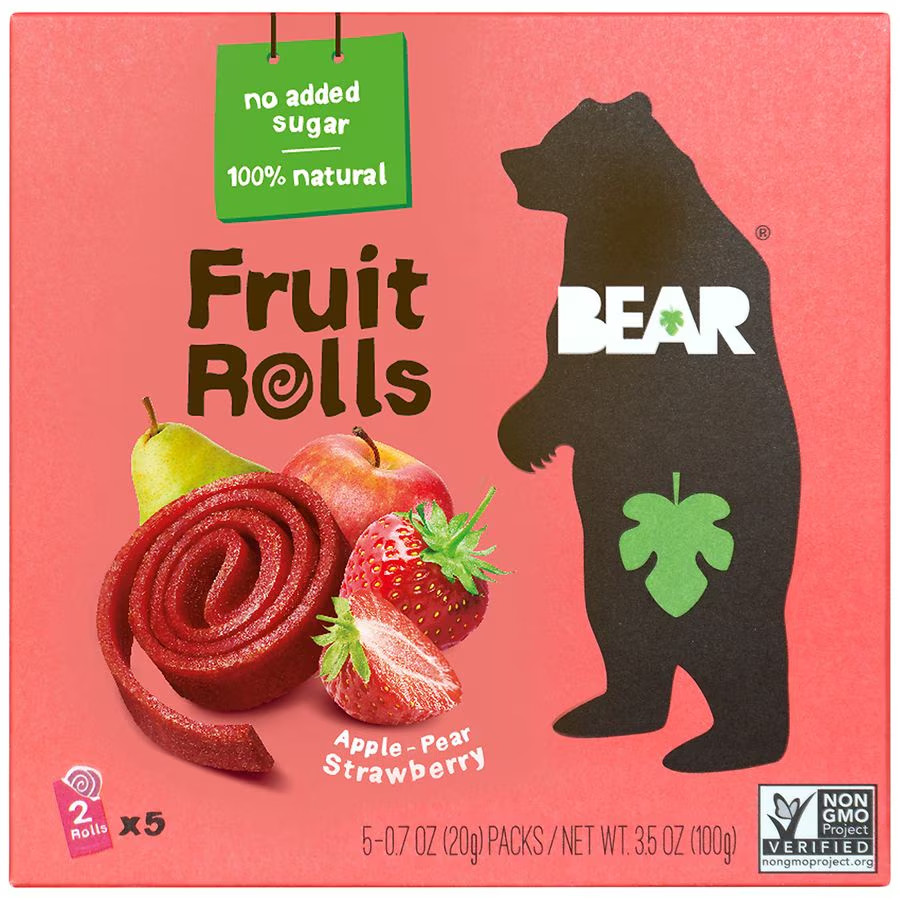 BEAR Fruit Rolls Strawberry 3.5 oz