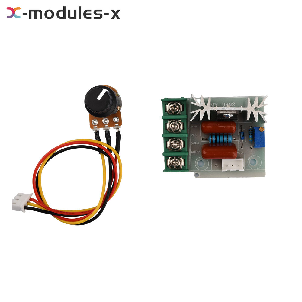 AC50-220V 2000W Voltage Regulator Module Motor Speed Controller Light Dimmer Kit