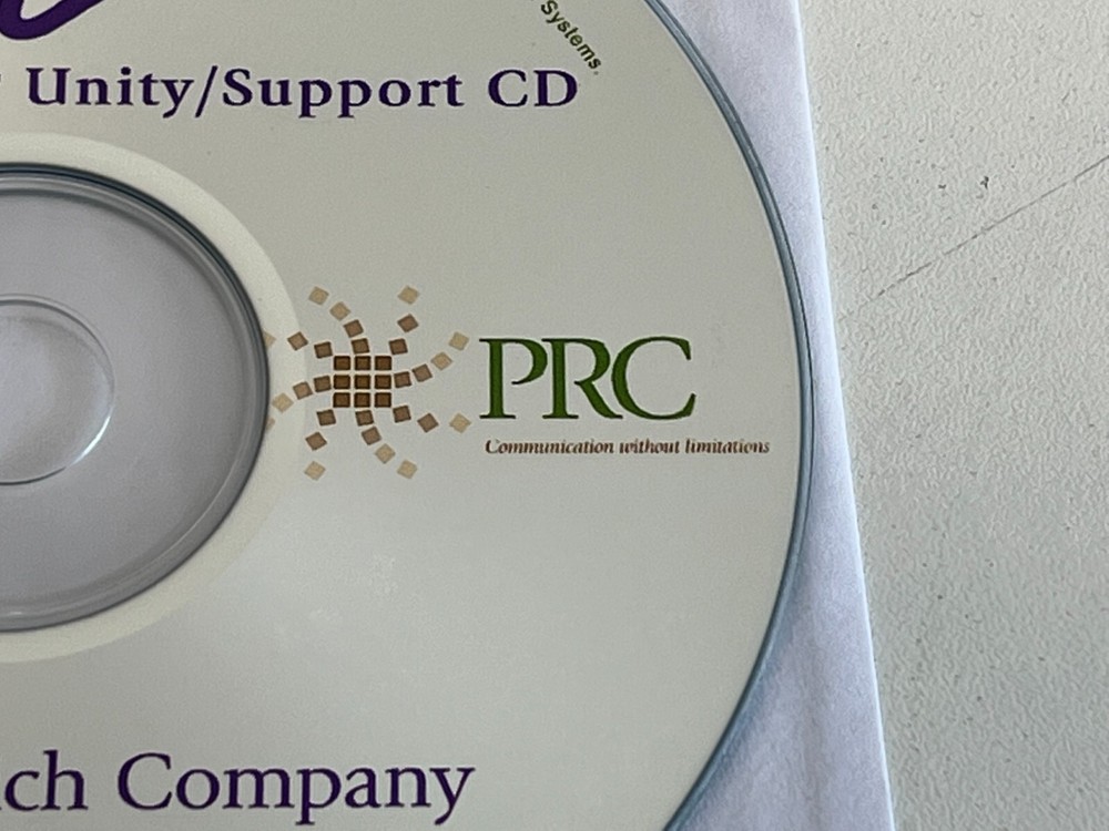 PP33: Prentke Romich Vantage Lite / Unity Support CD Software