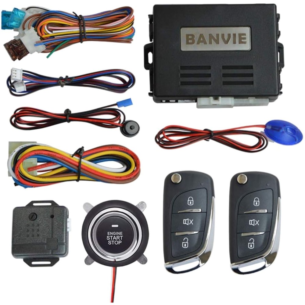 Advanced Keyless Entry & Remote Engine Starter with Shock Sensor Alarm System