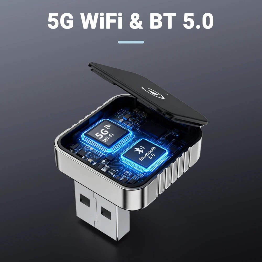 USB Auto Wireless CarPlay Adapter For Apple Android Wireless Dongle Plug ＆ Play