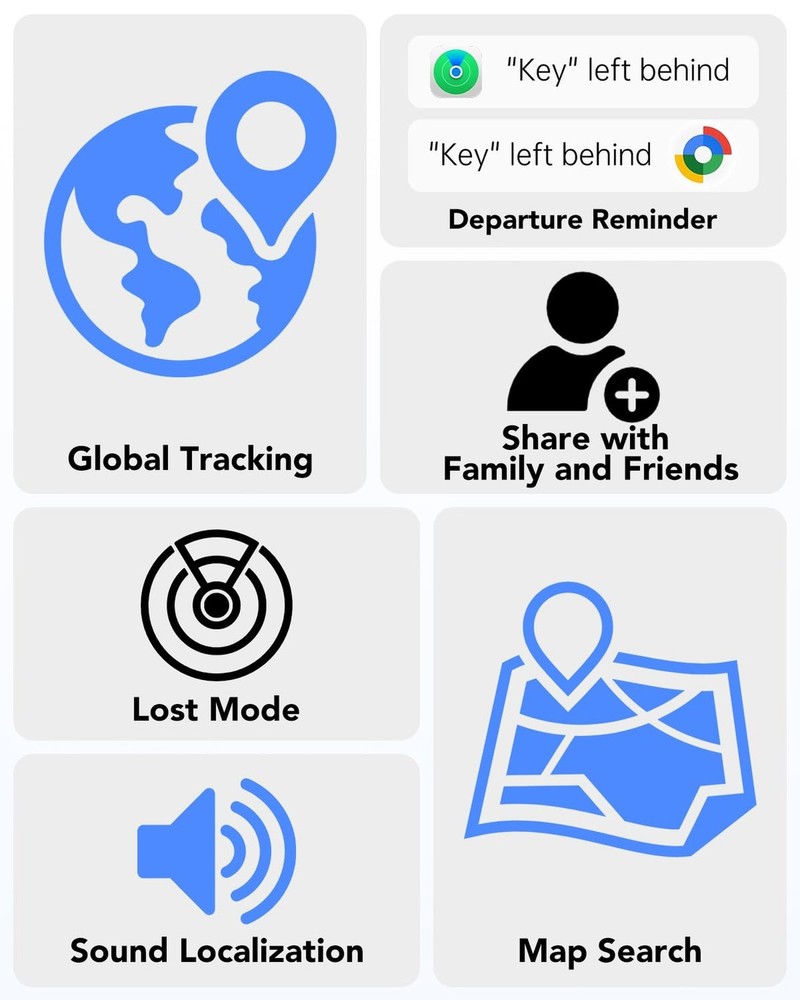 2026 Air Tracker Tags Item Locator for Android & iOS Bluetooth Tracker Smart ...