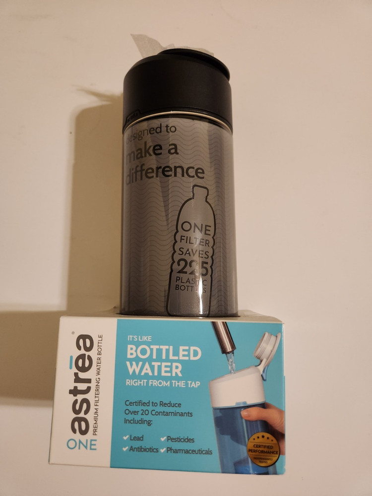 Astrea ONE Filtering Water Bottle Grey 18 oz