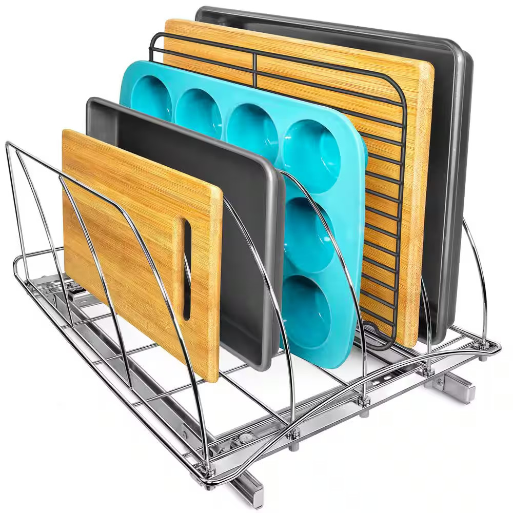 Pull Out Cutting Board, Cookie Sheet, Baking Pan Organizer, Lifetime Ltd. Warran