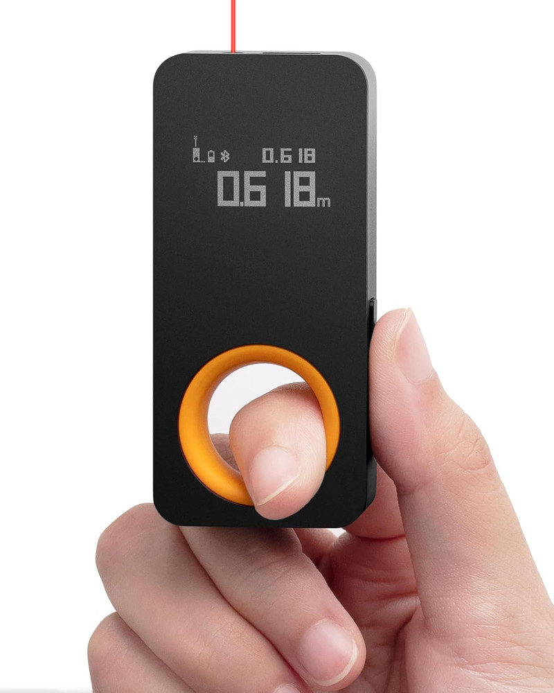 Compact Laser Measuring Tool, 98Ft Accuracy, USB-C Rechargeable, OLED Display