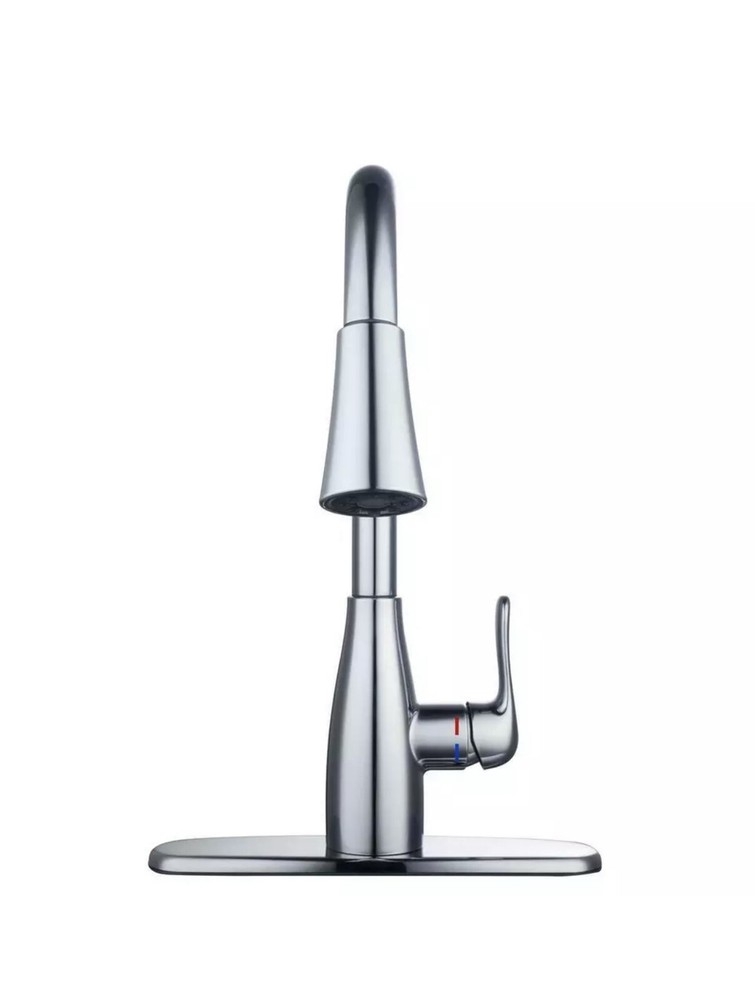 Glacier Bay McKenna Single-Handle Pull-Down Sprayer Kitchen Faucet Chrome