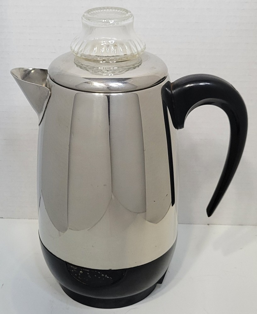 Farberware 138 Superfast Fully Automatic 8 Cup Coffee Percolator Mid Century