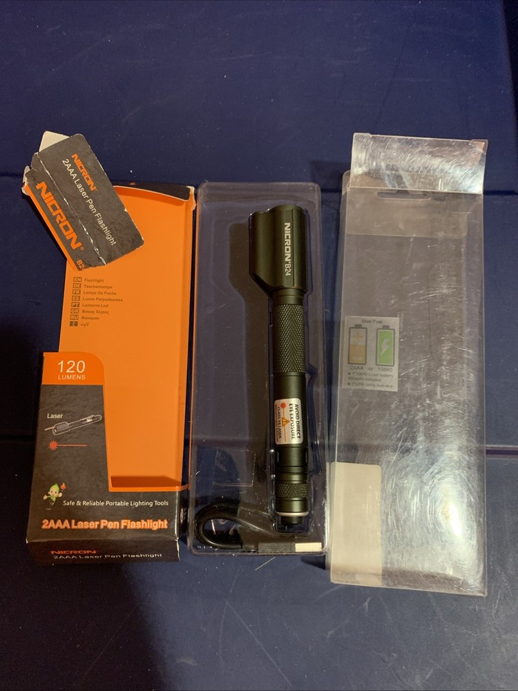Nicron B24 Laser flashlight Pen Light