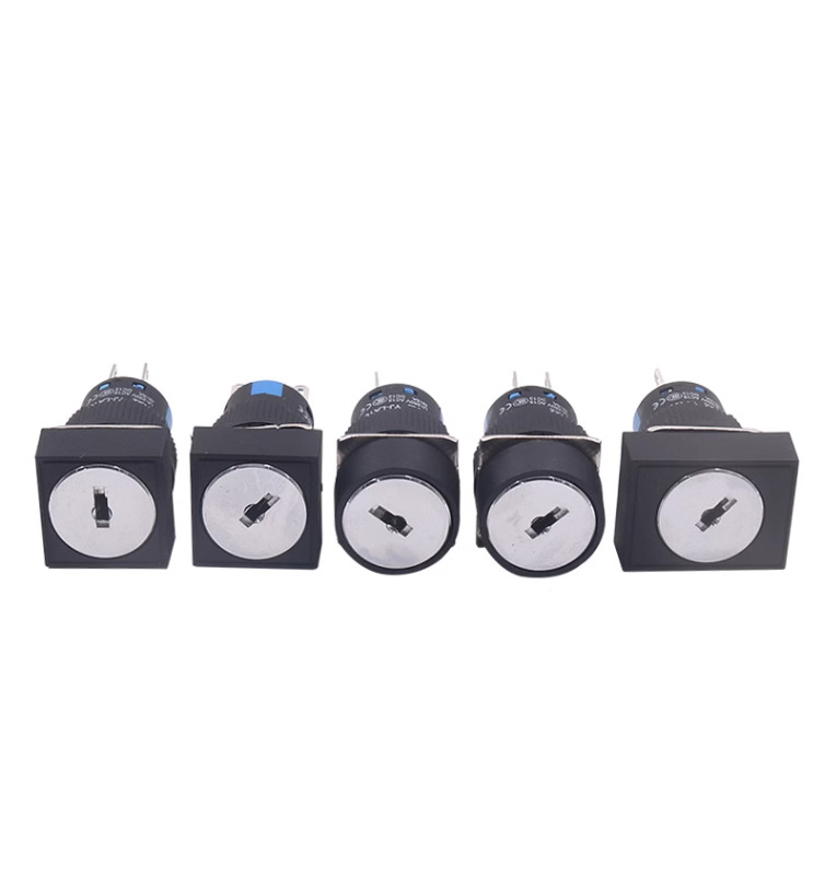 LA16 Key Switch 2/3 Position Latching Round/Square/Rectangular Lock+Keys