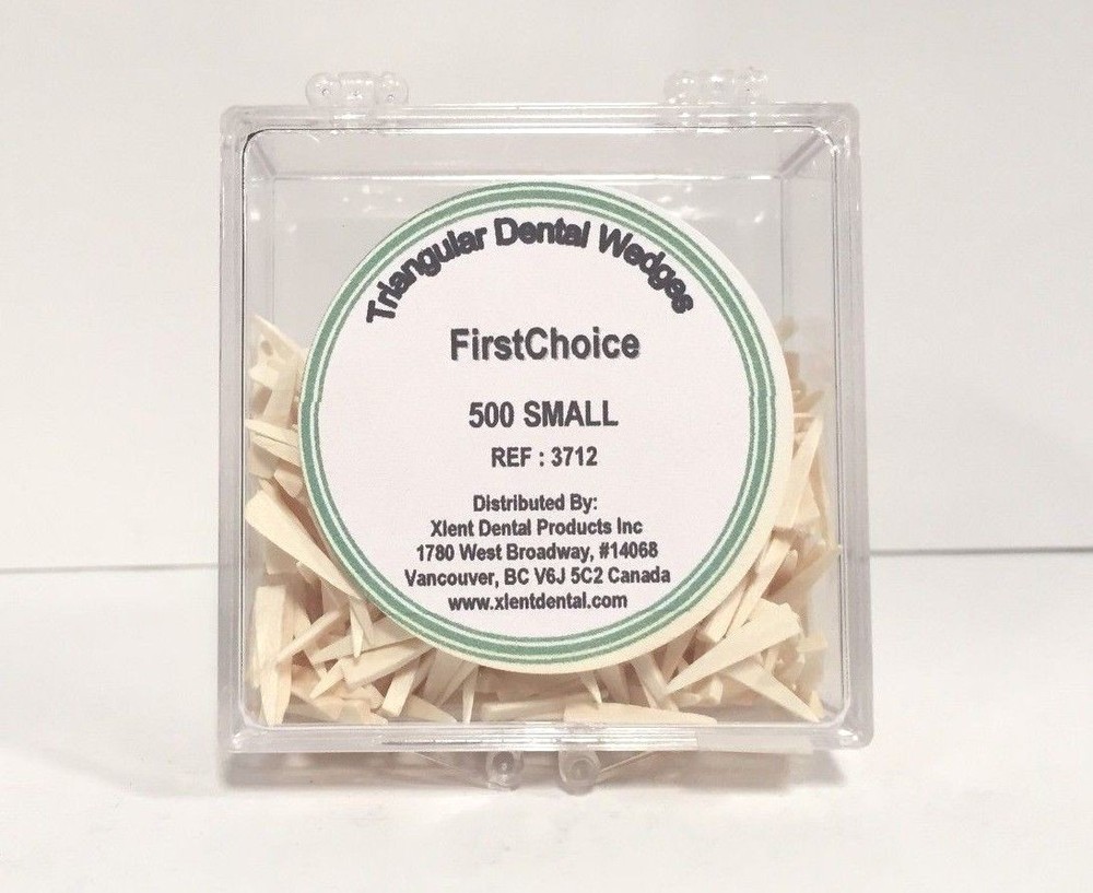 Triangular Wood Dental Wedges Small 500 Pack First Choice -