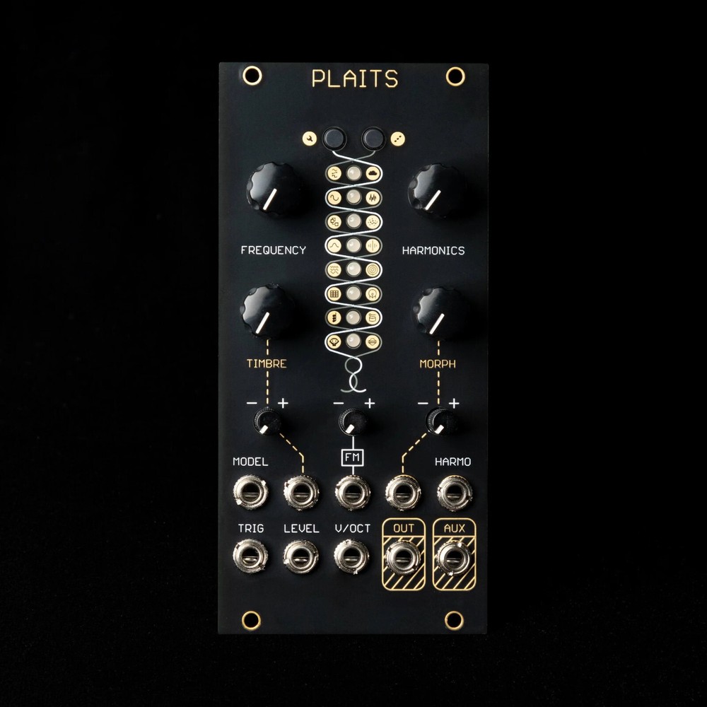 Mutable Instruments Plaits Eurorack Modular Synth (Black/Gold)