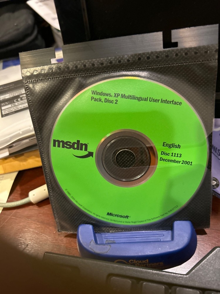 AUTHENTIC NEW RARE Microsoft Windows XP Multilingual User Interface Pack Disk1+2