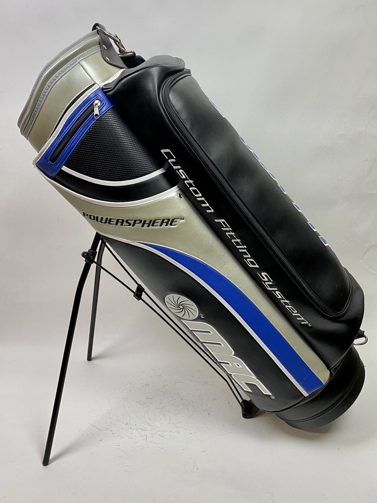 Burrows Golf MAC PowerSphere Custom Fitting System Stand Golf Bag Black/Blue