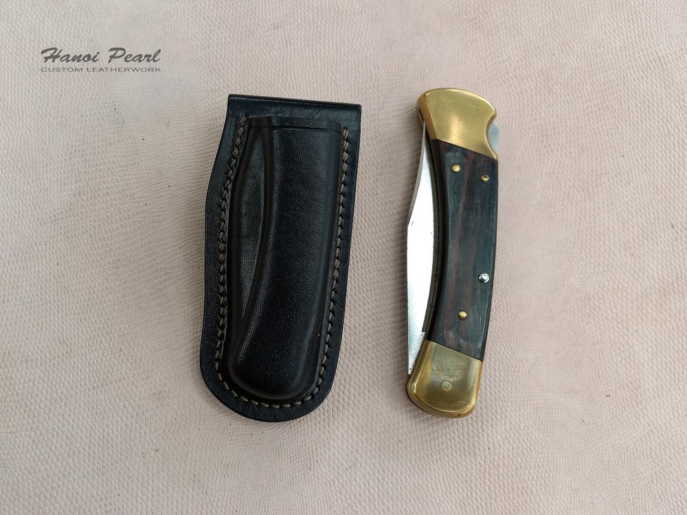 Custom Buck 110 Sheath | Vertical Belt Loop Sheath | Right Handed