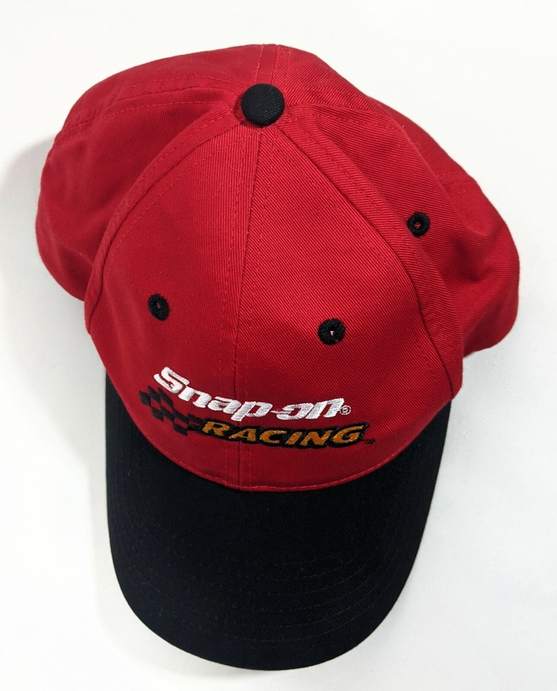 Snap On Hat Red Black Racing