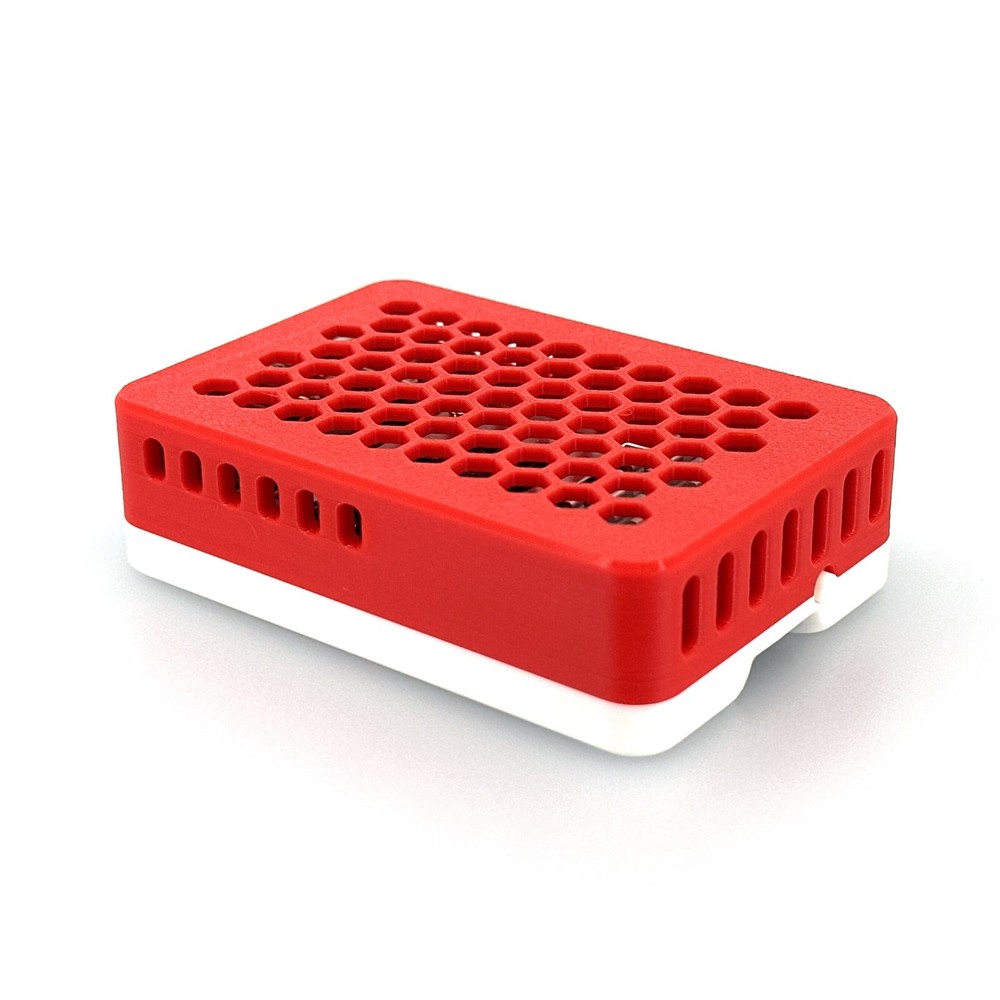 Raspberry Pi 5 Case, Custom 3D Printed with Silicone Bumper Pads, Ventilated