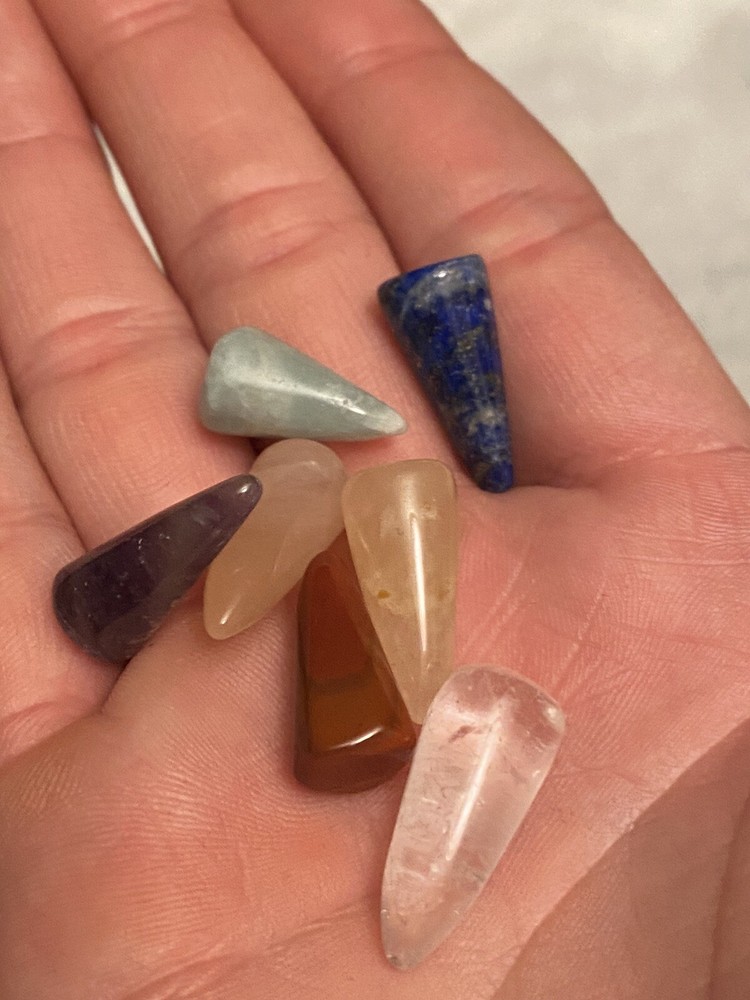 Silver Pendulum with 7 insertable Chakra
