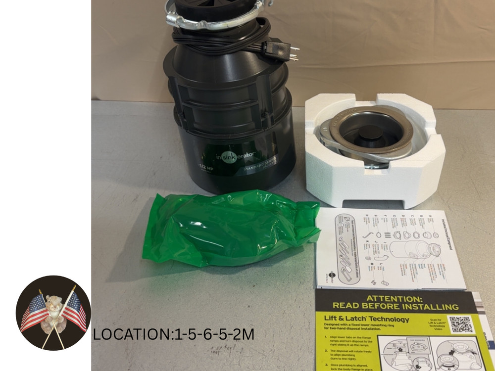 InSinkErator Garbage Disposal Standard Series 1/2 HP BRAND NEW