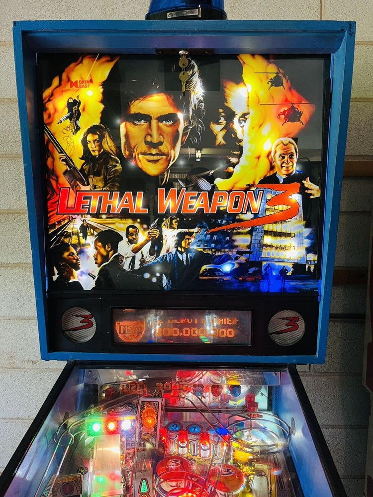 Lethal Weapon 3 1992 DATA EAST Pinball Machine GREAT Condition
