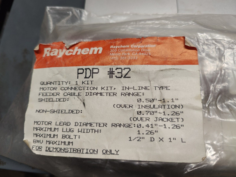 RAYCHEM  PDP #32 MOTOR CONNECTION KIT PDP-32