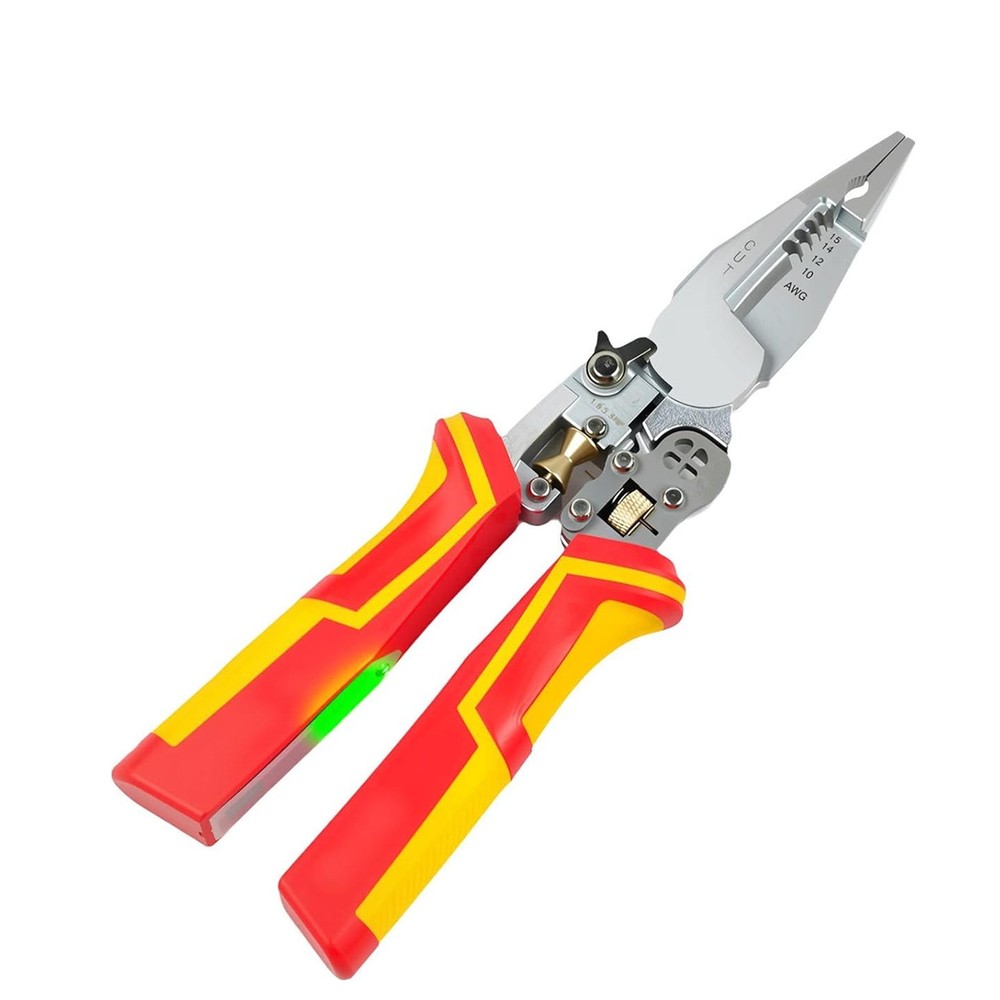 Wire Stripper Tool Multi Function with Voltage Tester Pliers for Splitting Wires