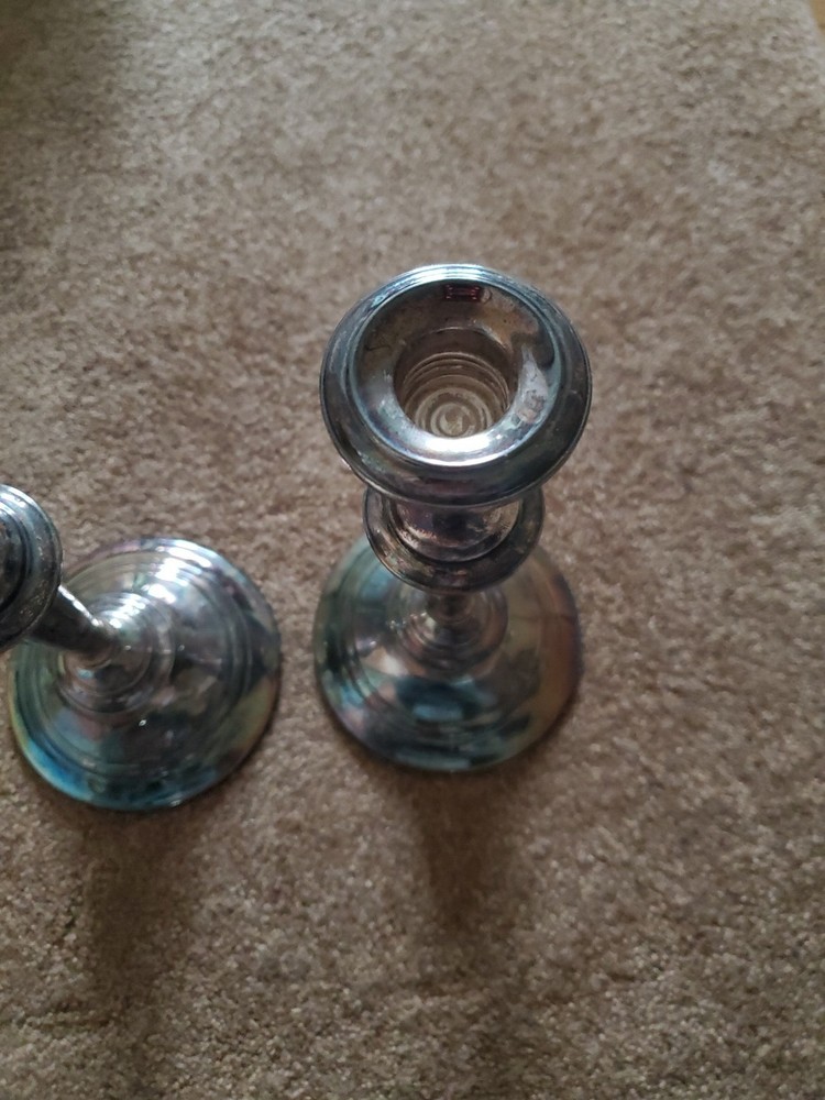 Gorham Silverplated Weighted YC3030 Candle Stick