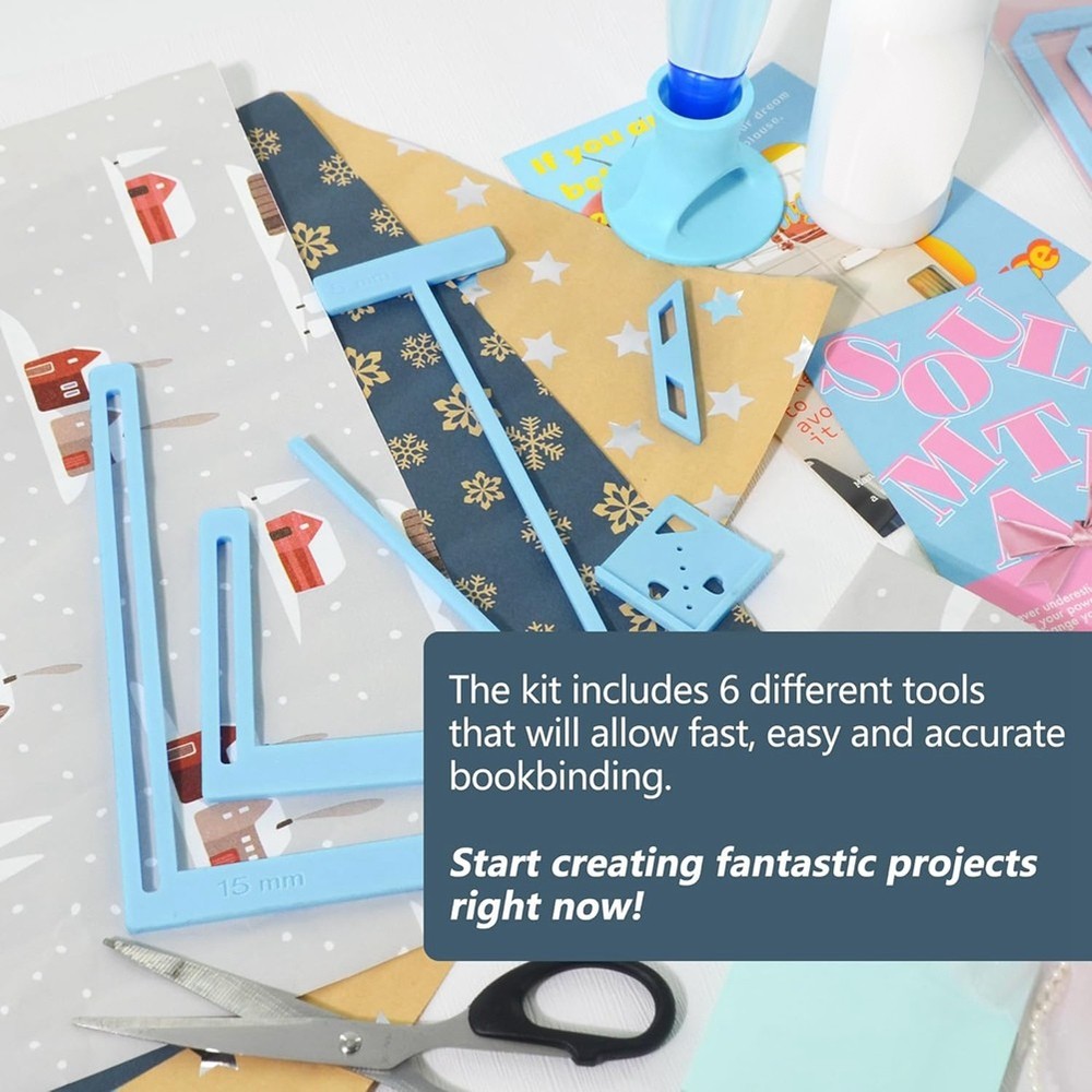 6Pcs Bookbinding Easy Scrapbooking Tool for , Great Stencils and2114