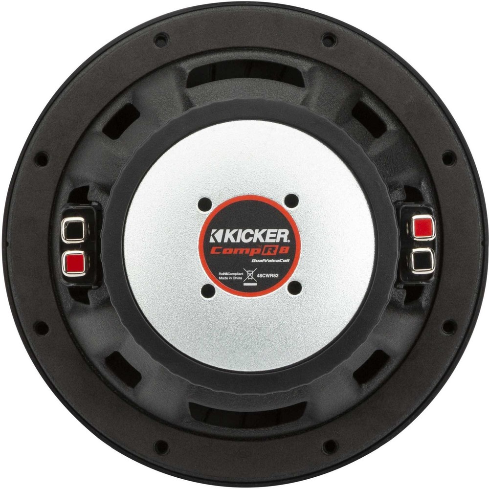 Kicker 8 Inch Comp R Woofer Includes Two 48CWR82 Virtual 2 ohm Package