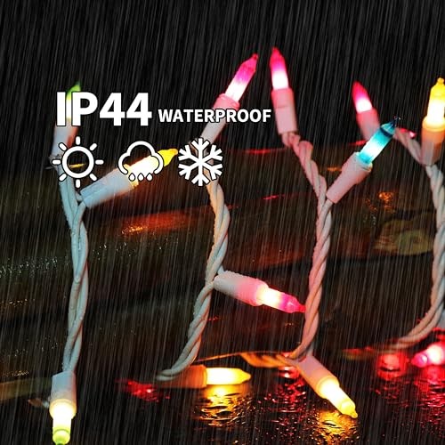 LAMPHOME Easter String Lights,Super-Bright Extendable 100 Multicolor-Easter