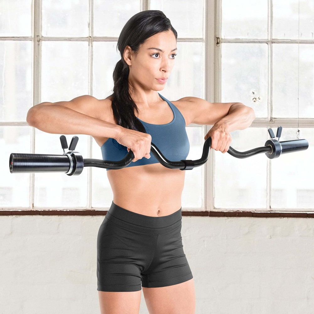 CAP 2-Piece Olympic Curl Bar with Collars