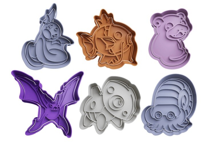 Pokemon Cookie Cutters + insert - approx. 8cm