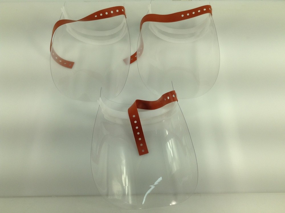 3 Eaton Heavy Duty Arc Flash Face Shields. NEW. PPE