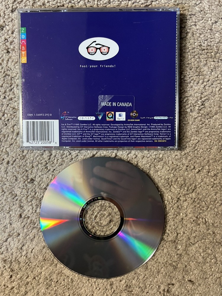 Ice & Fire PC Cd-Rom 1995 Zombie GT Interactive - 3D Action & Adventure