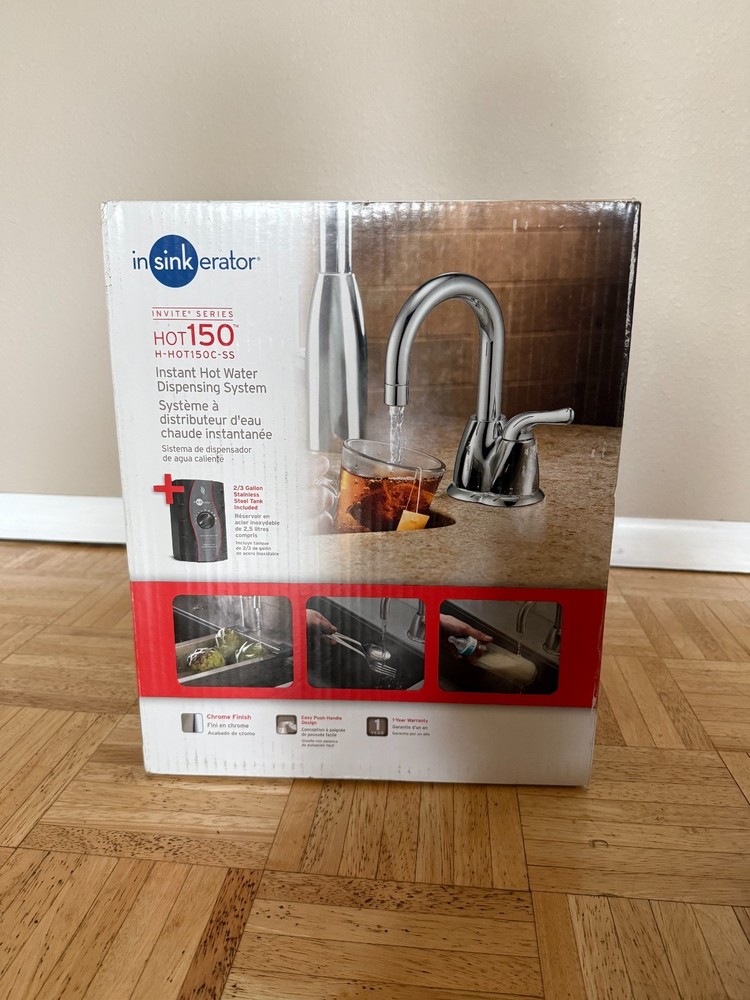 InSinkErator Invite HOT150 Chrome Instant Hot Water System with 2/3 Gal.