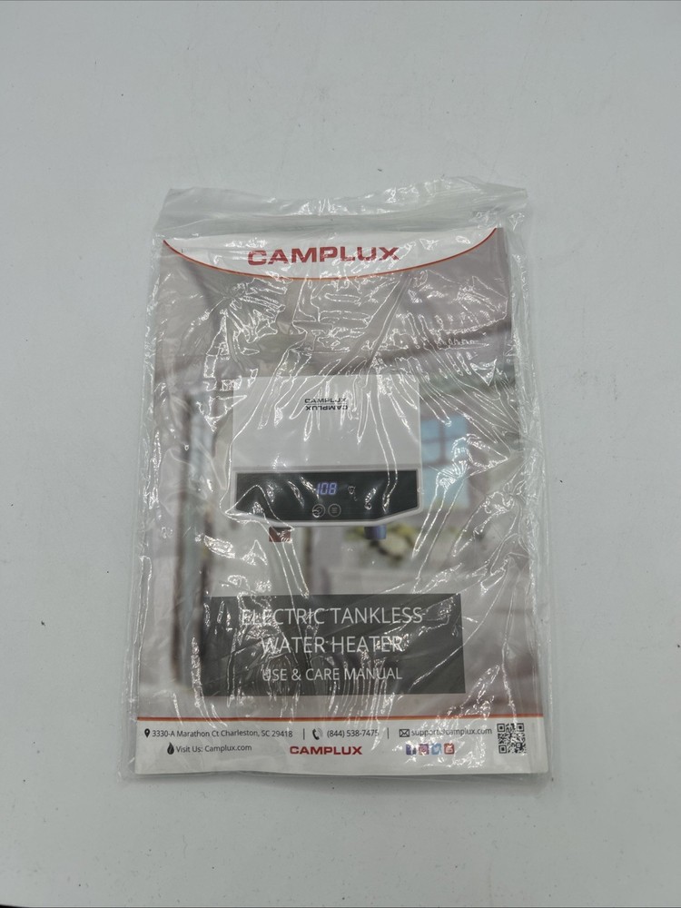 Camplux Electric 3.5kw Hot Water Heater 120V Compact Tankless Instant TE04