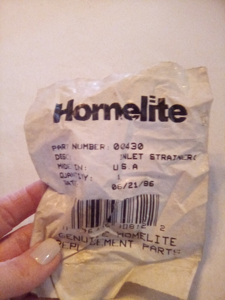 Homelite 00430 Inlet Strainer