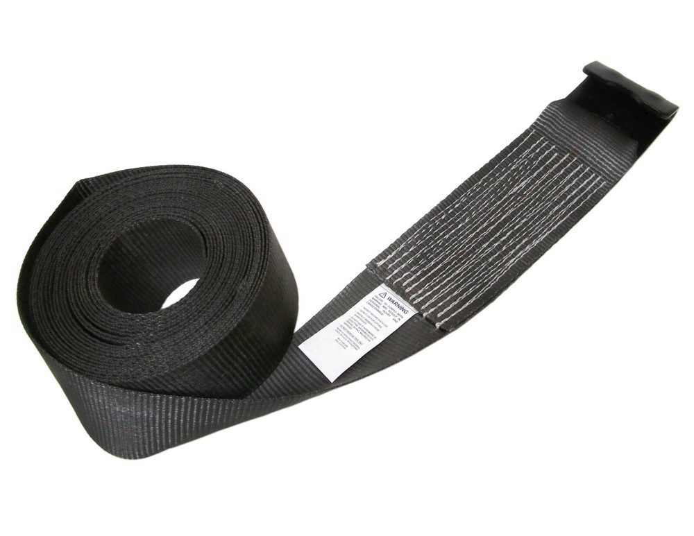 USA 4" X 50' Winch Replacement Strap Flat Hook Cargo Control Flatbed Extra Long