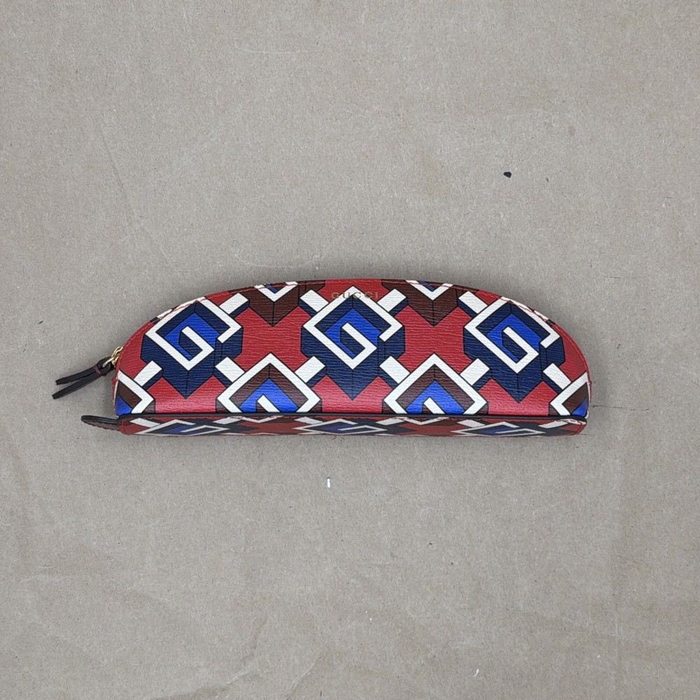 GUCCI Geometric Logo Pencil Case