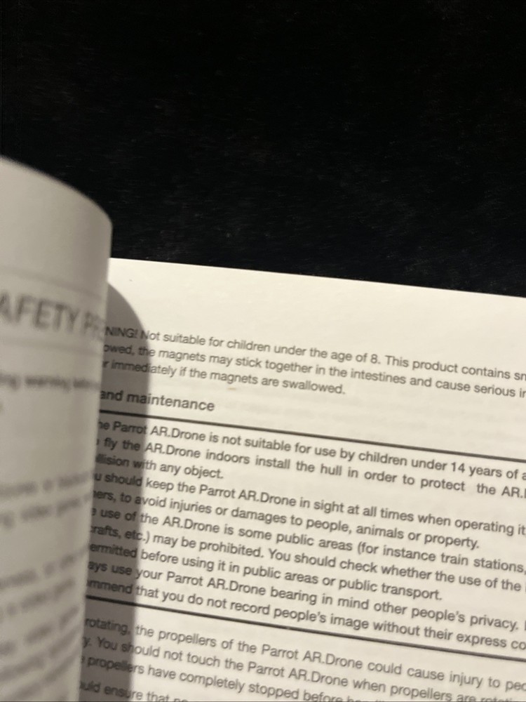 AR Drone Parrot User Manual Instructions Guide