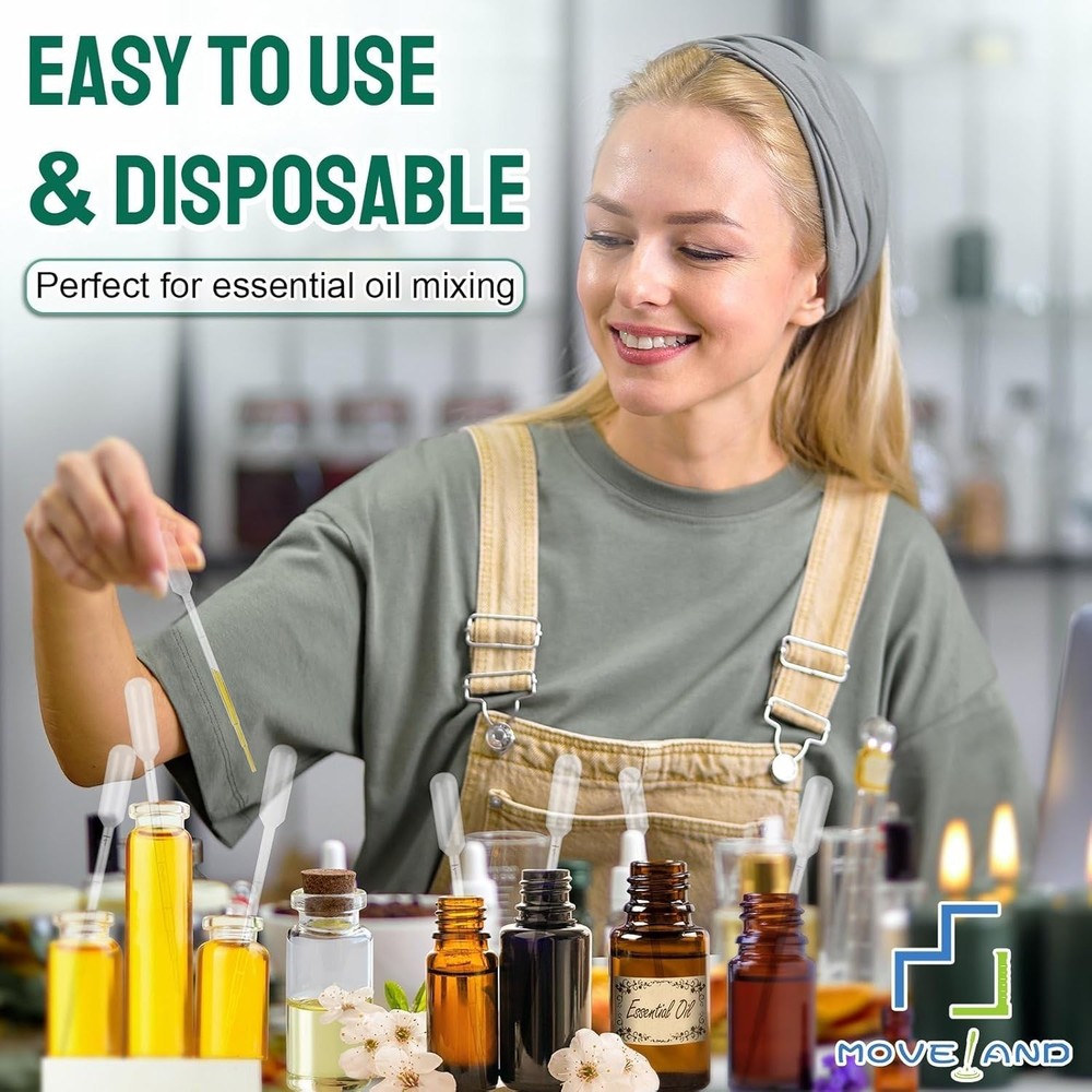 Essential 25pcs 1ML Disposable Pipettes - Perfect for Science & Art Projects