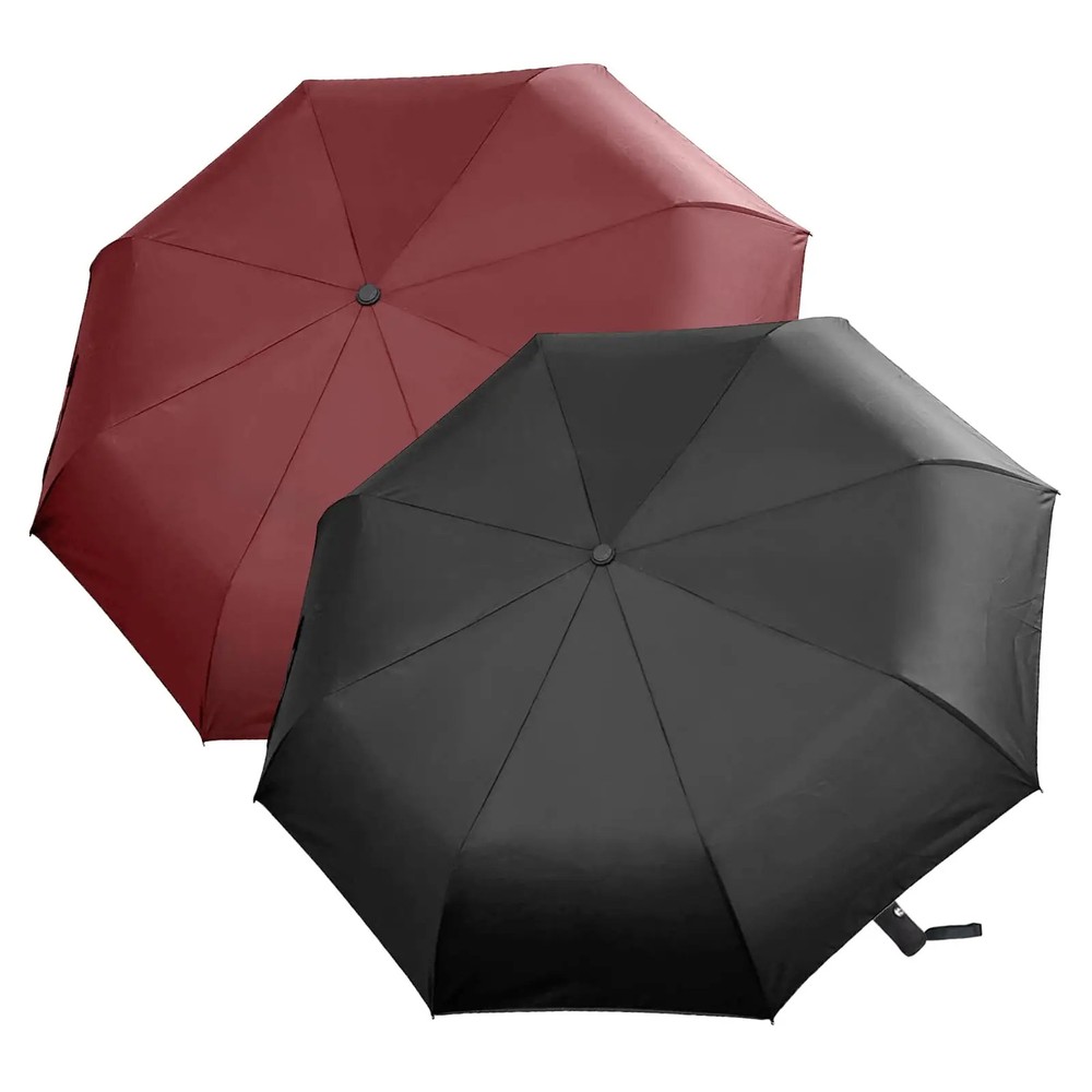 Black Glue Fully Automatic Umbrella - Thick Durable Three-Fold UV Resistant Fold