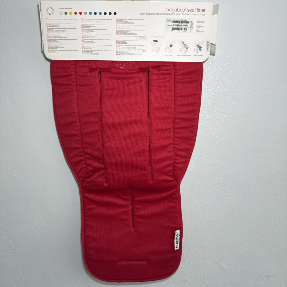 Bugaboo Seat Liner In Red NEW