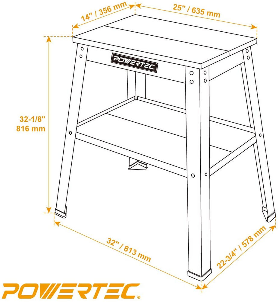 POWERTEC UT1002 Universal Tool Stand