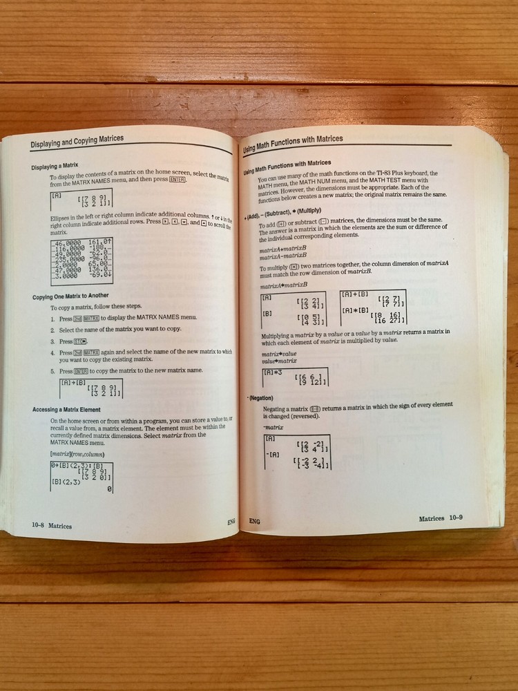Texas Instruments TI-83 Calculator For Math & Science With Manual ➗ ➖ ➕ 🟰