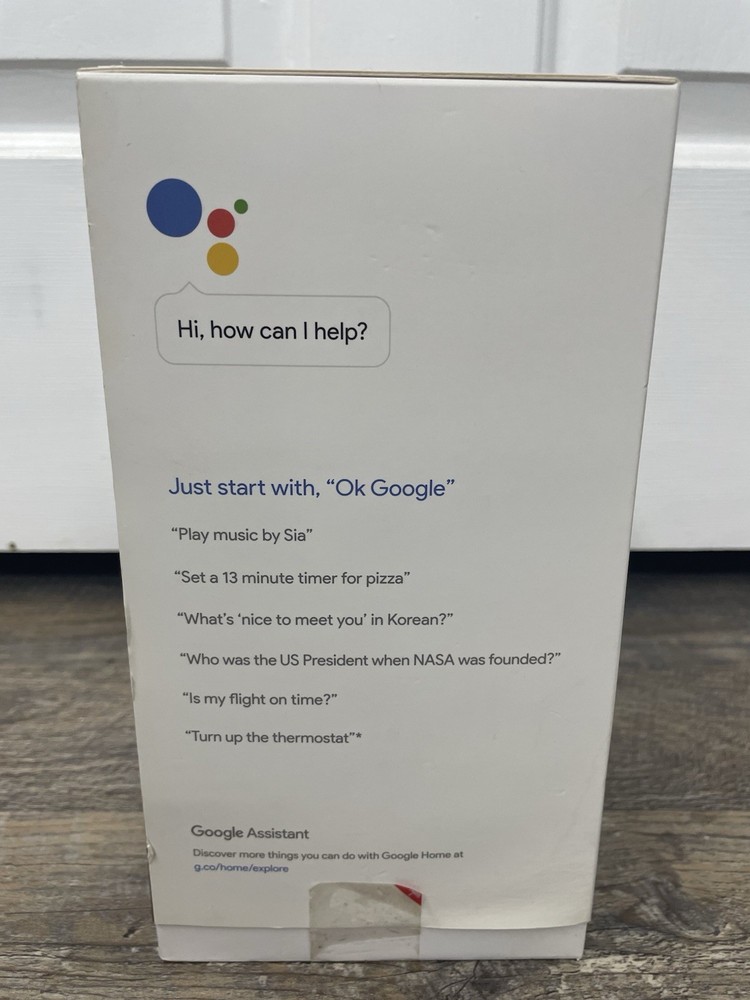 Google Home Smart Assistant Speaker