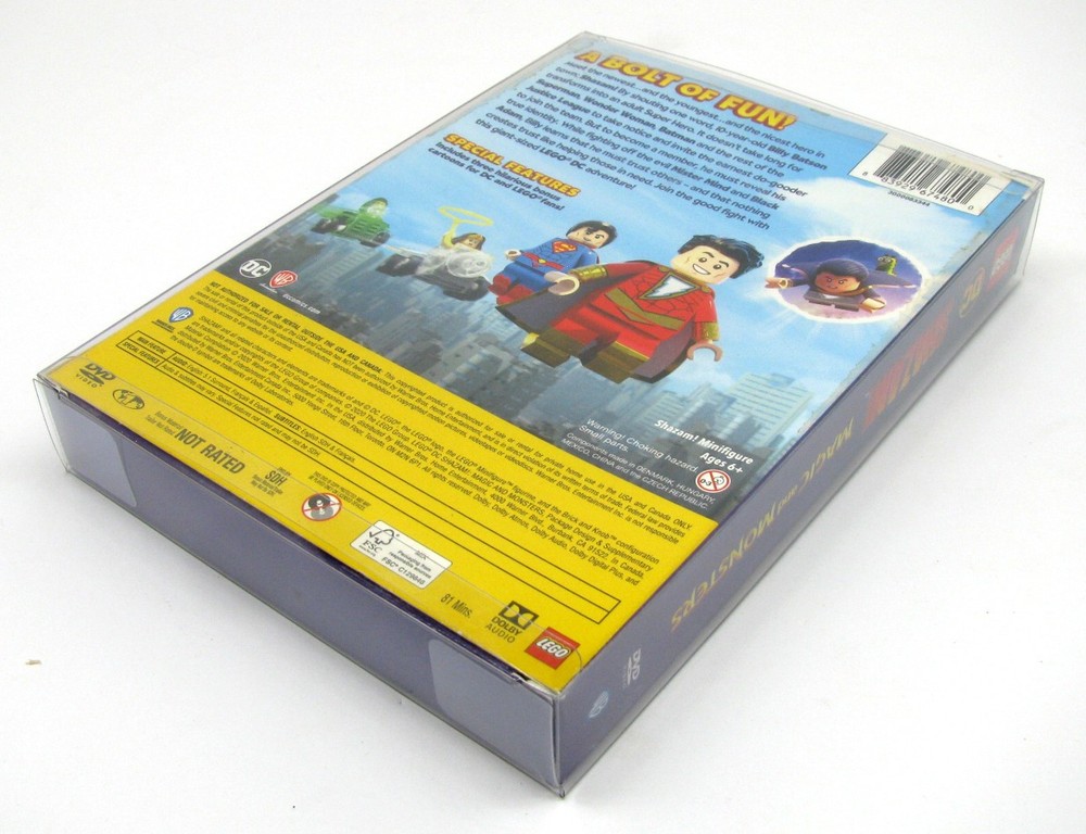 5x DVD OVERSIZED BOX SET (SIZE DVO J) - CLEAR PLASTIC PROTECTIVE BOX PROTECTOR