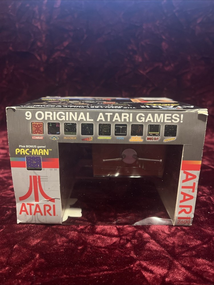Atari 2600 Tiny Arcade Desktop Console 9 Original Games Including Pac-Man