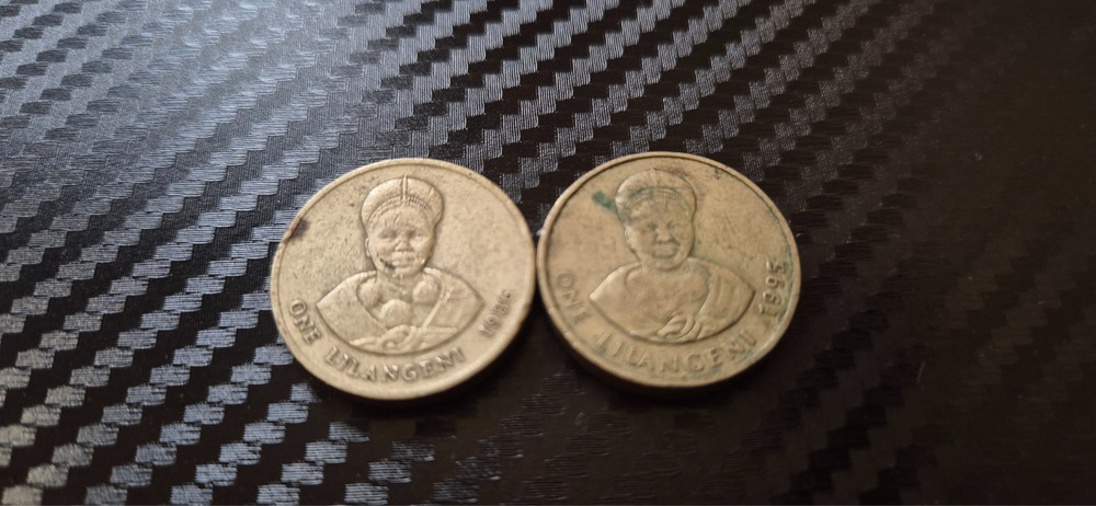 swaziland coins x2 collection