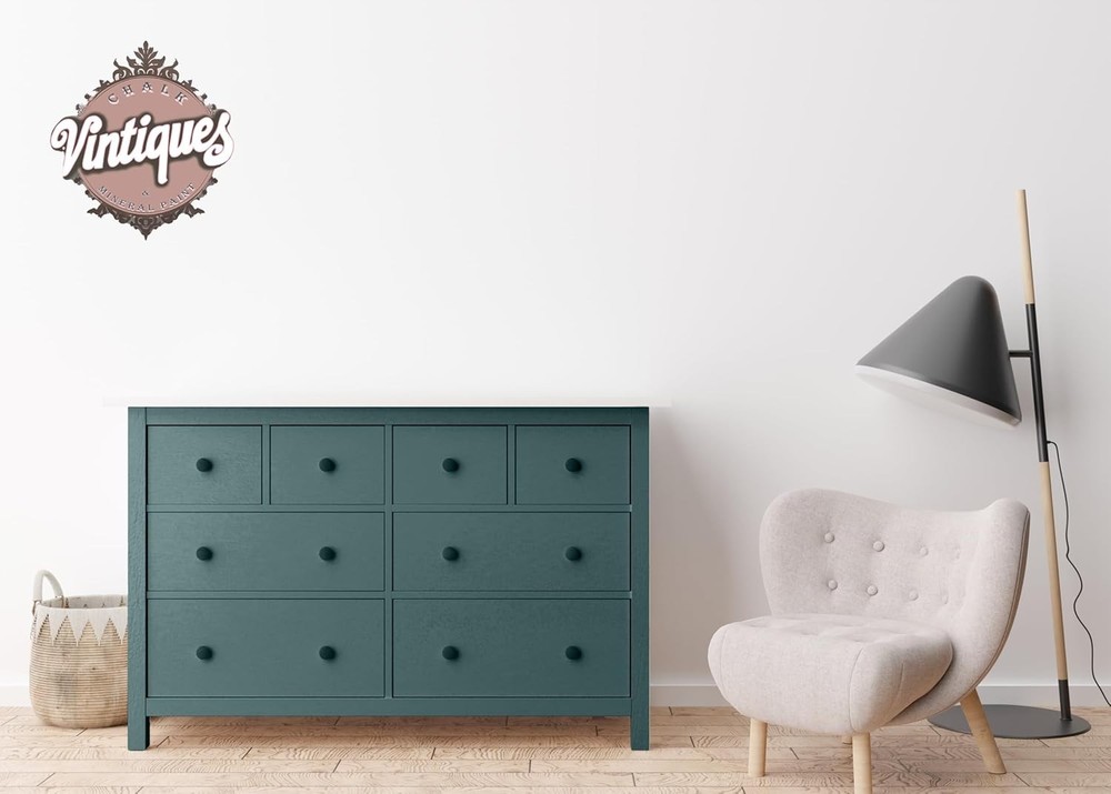 Transform Your Space with Deep Lagoon Chalk & Mineral Paint - Easy Application